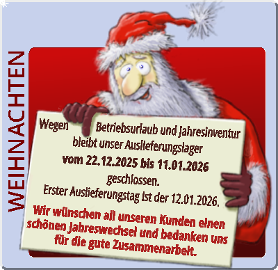 Öffnungszeiten zum Jahreswechsel